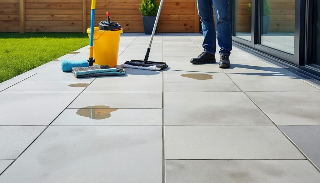 nettoyer un carrelage extérieur : les erreurs à éviter